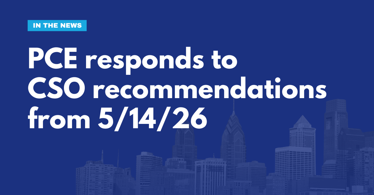 PCE Responds to CSO Recommendations