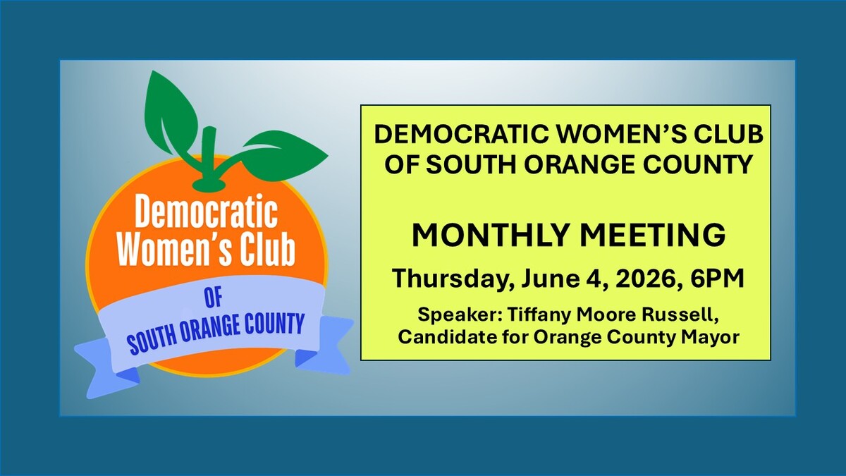 Democratic Women's Club of S. Orange Meeting 6-4, Tiffany Russell