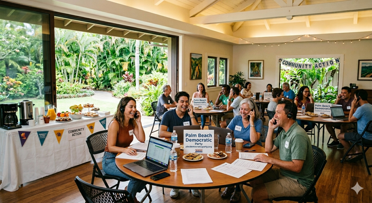 Phone Bank at First UU in North Palm Beach