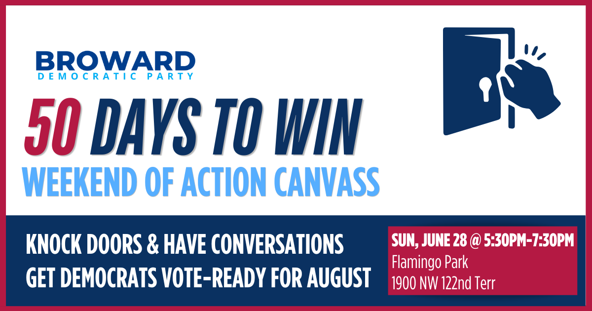 Pembroke Pines Canvass - Statewide Weekend of Action