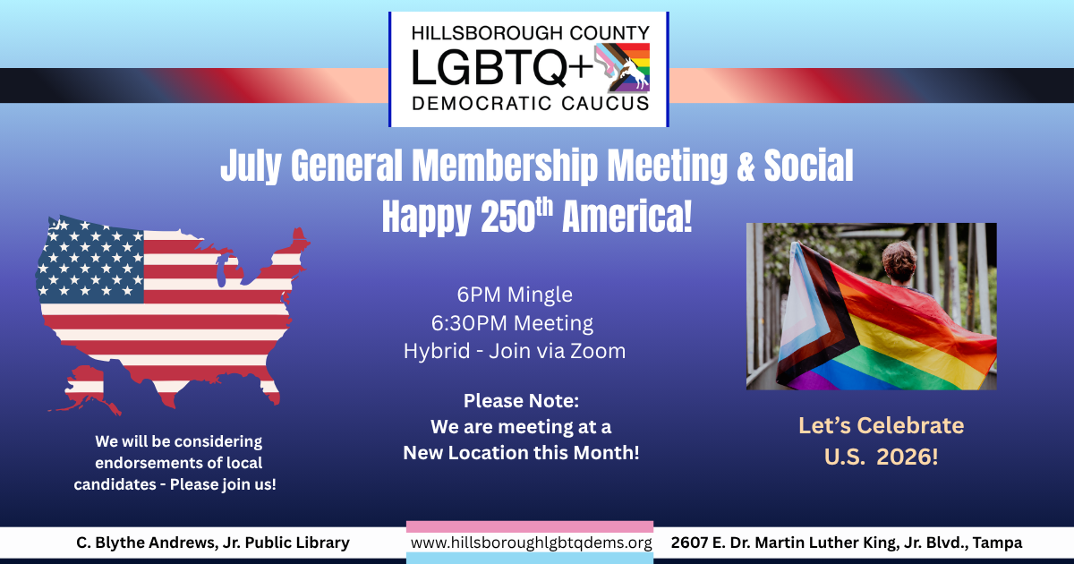 July Social & General Membership Meeting
