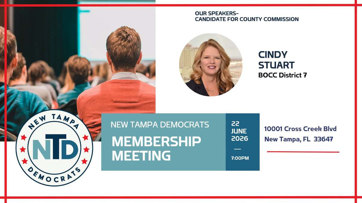 New Tampa Dems Monthly Meeting