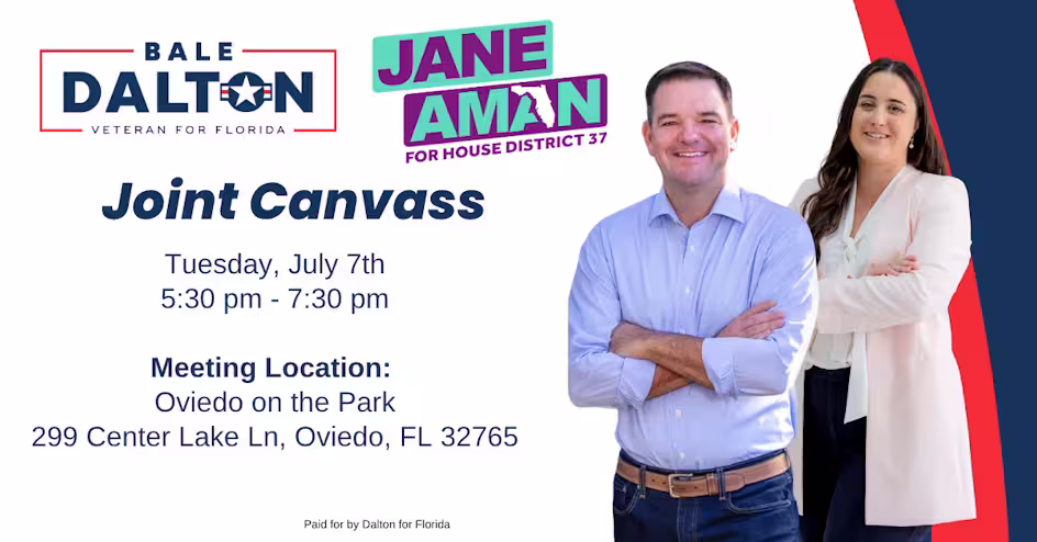 Joint Canvass with Team Bale & Jane Aman