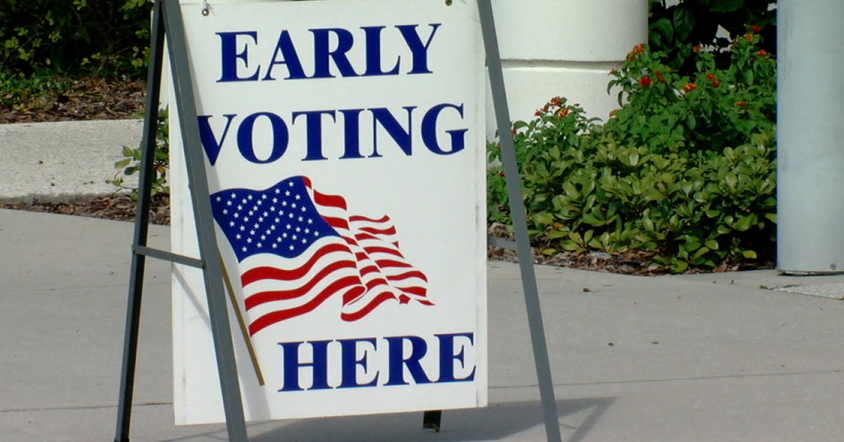 BE AN OUTSIDE POLL GREETER during EARLY VOTING- GULF GATE LIBRARY