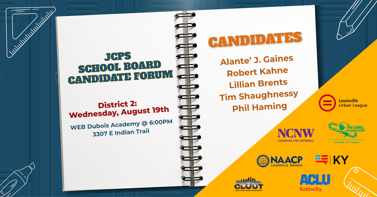 JCPS District 2 School Board Candidate Forum