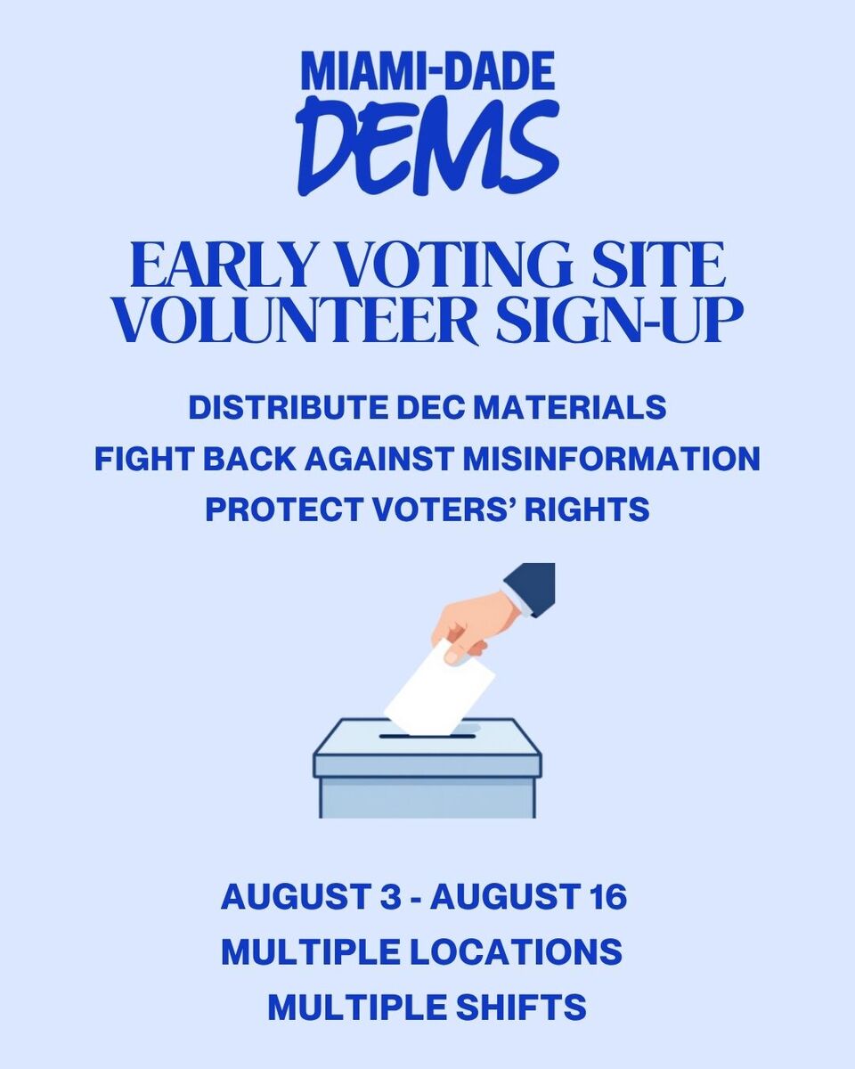 Volunteer at an Early Voting Site