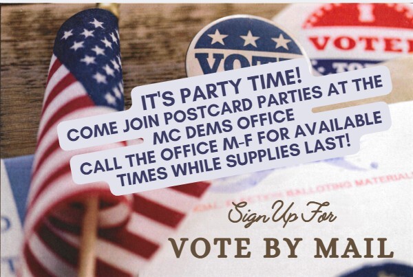 Martin County Dems Do Postcards