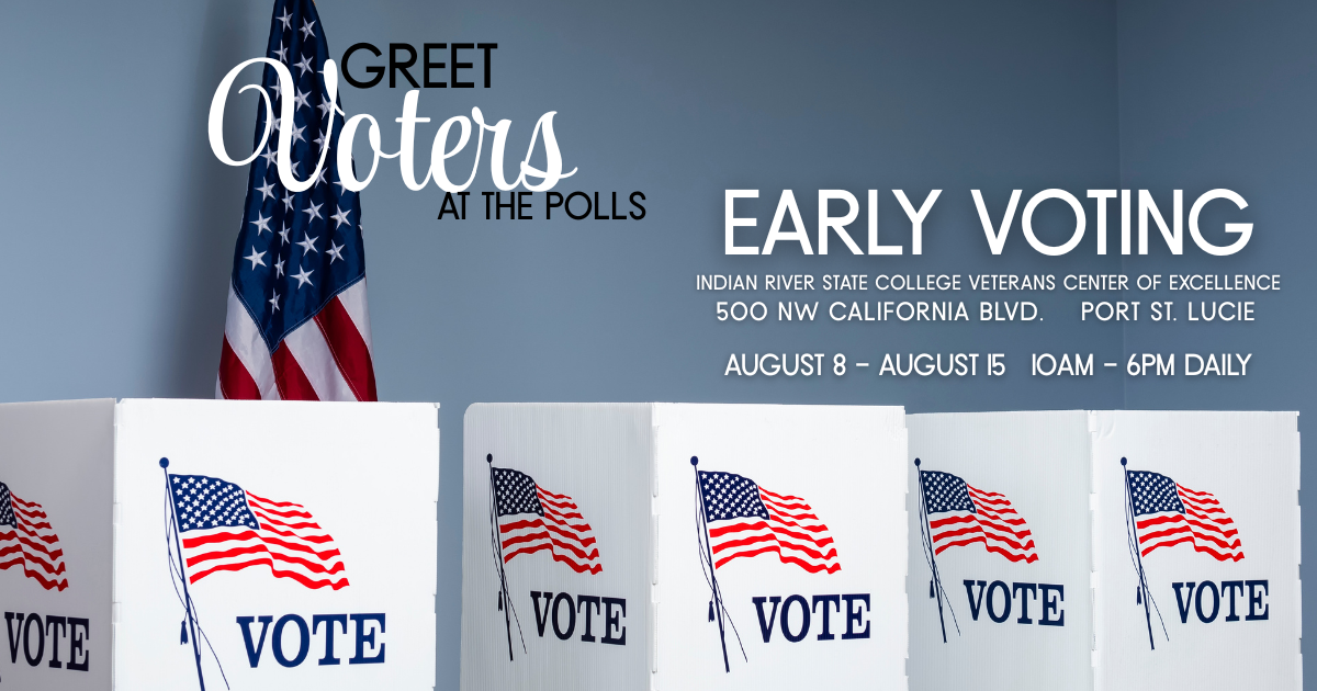 Early Voting Poll Greeters - IRSC Pruitt Campus