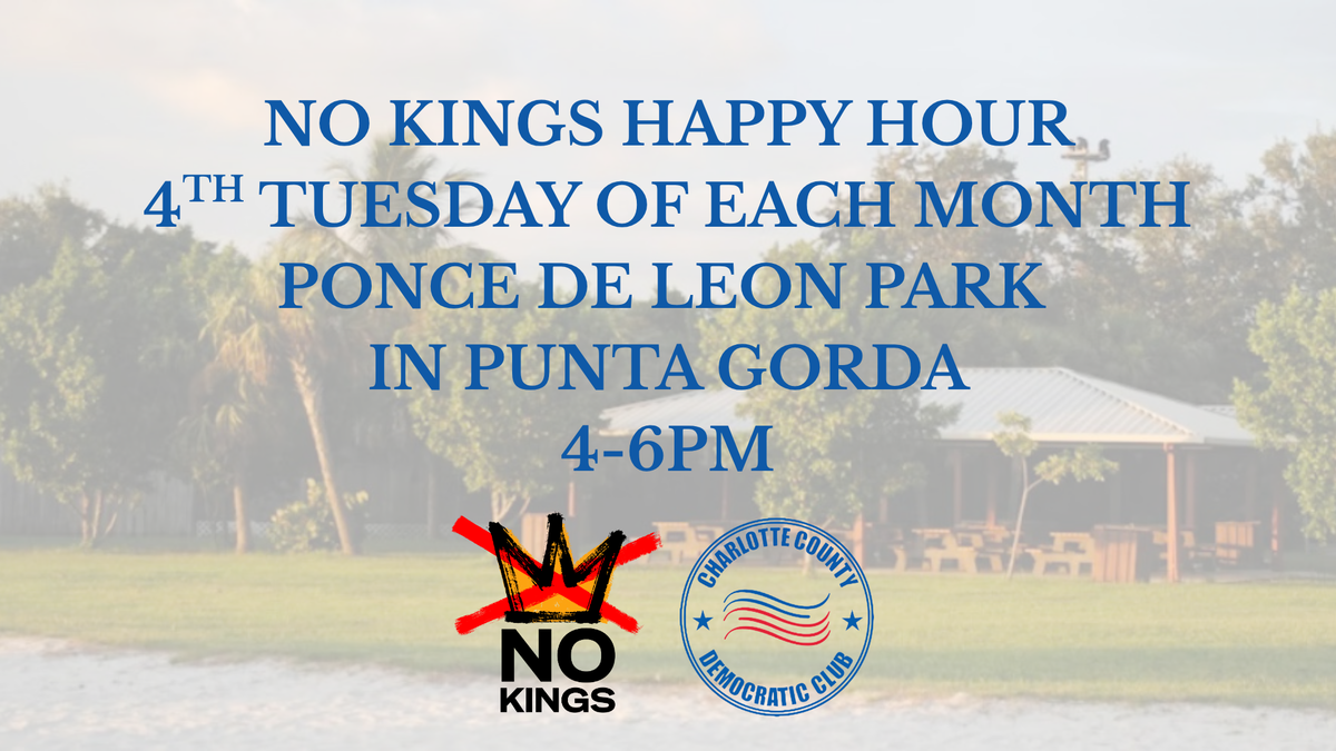 NO KINGS HAPPY HOUR EVERY 4TH TUESDAY OF EACH MONTH