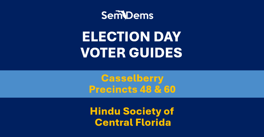 E-Day Voter Guides - Casselberry (P48/60)