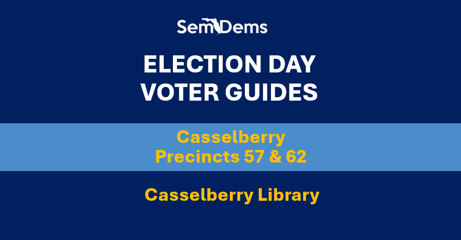 E-Day Voter Guides - Casselberry (P57/62)