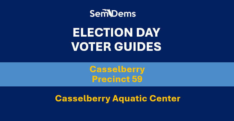 E-Day Voter Guides - Casselberry (P59)
