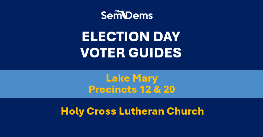 E-Day Voter Guides - Lake Mary (P12/20)