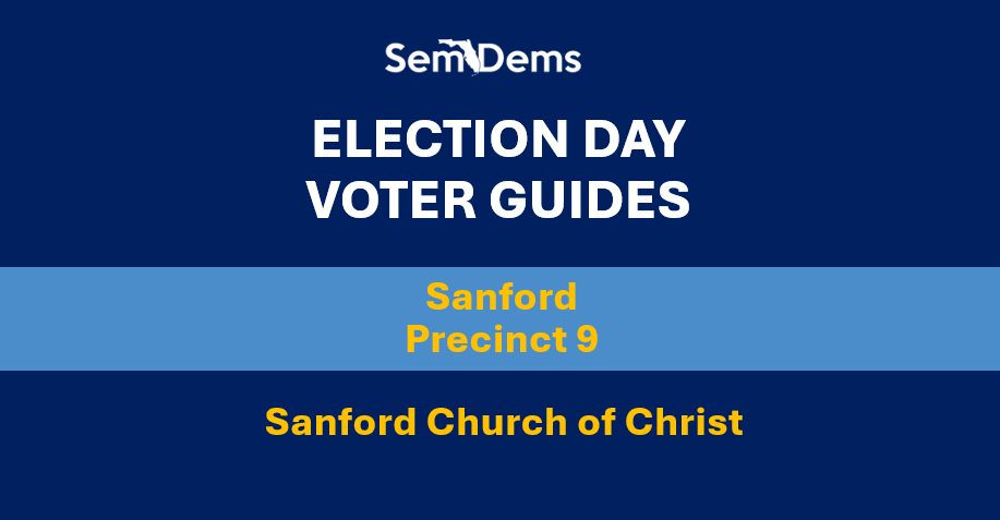 E-Day Voter Guides - Sanford (P9)
