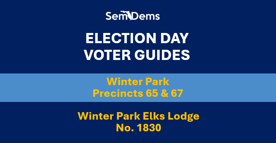 E-Day Voter Guides - Winter Park (P65/67)
