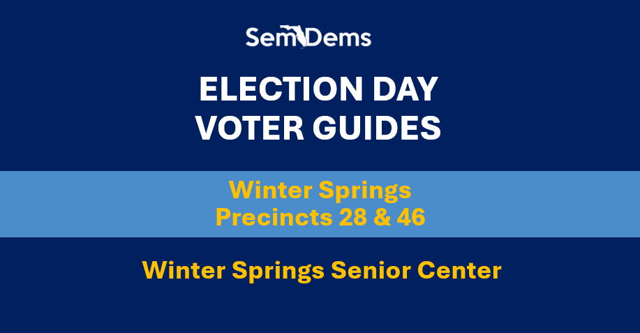 E-Day Voter Guides - Winter Springs (P28/46)