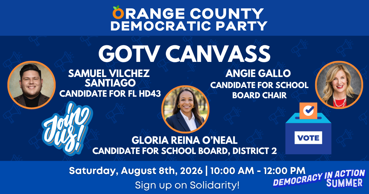 GOTV Canvass with Samuel Vilchez Santiago, Angie Gallo and Gloria Reina O'Neal