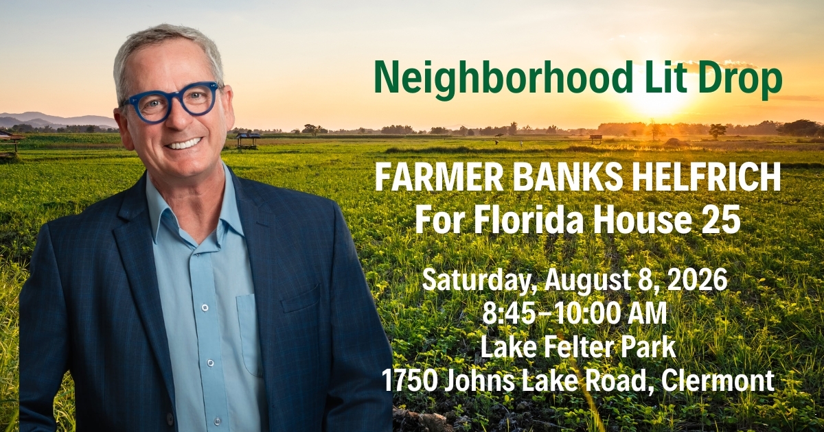 Neighborhood Lit Drop with Farmer Banks Helfrich