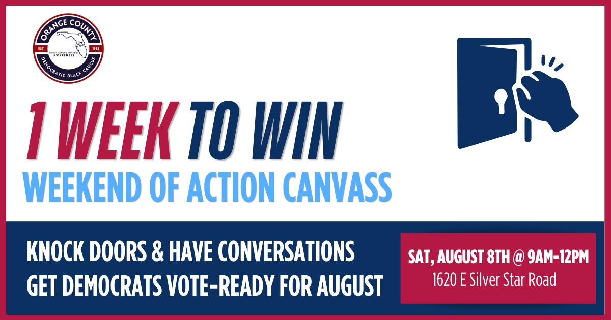 WOA Canvass: Orange County Democratic Black Caucus