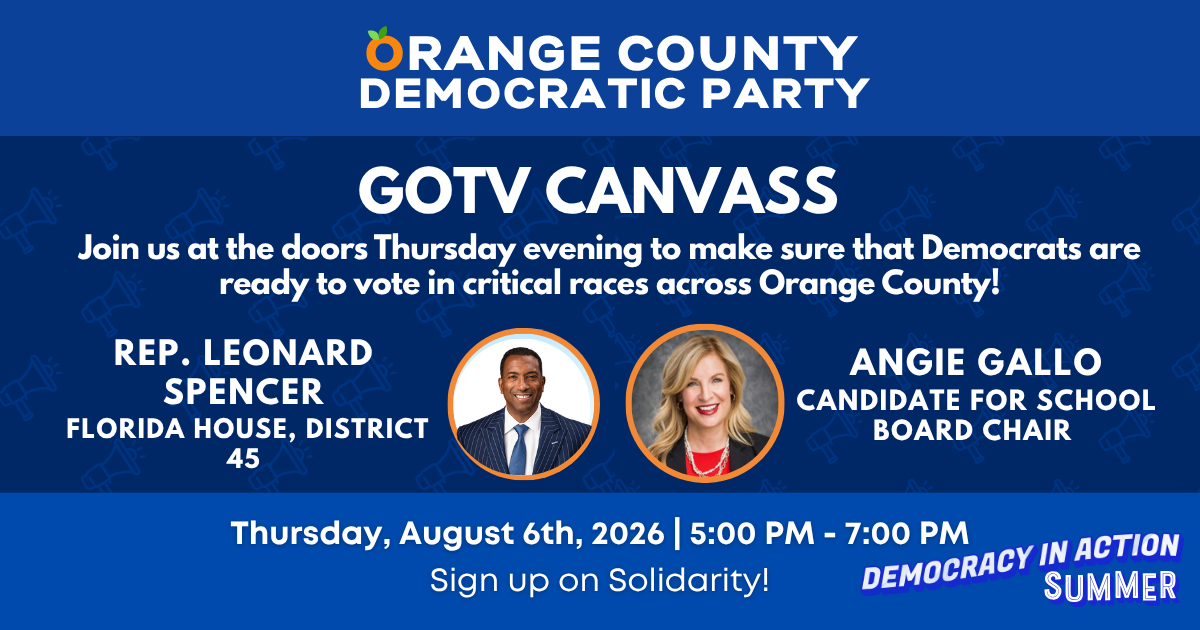 GOTV Canvass with Rep. Leonard Spencer and Angie Gallo