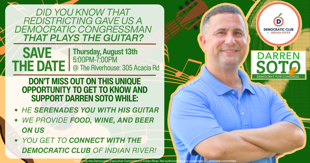 Meet your Democratic Rep. Darren Soto with the Democratic Club