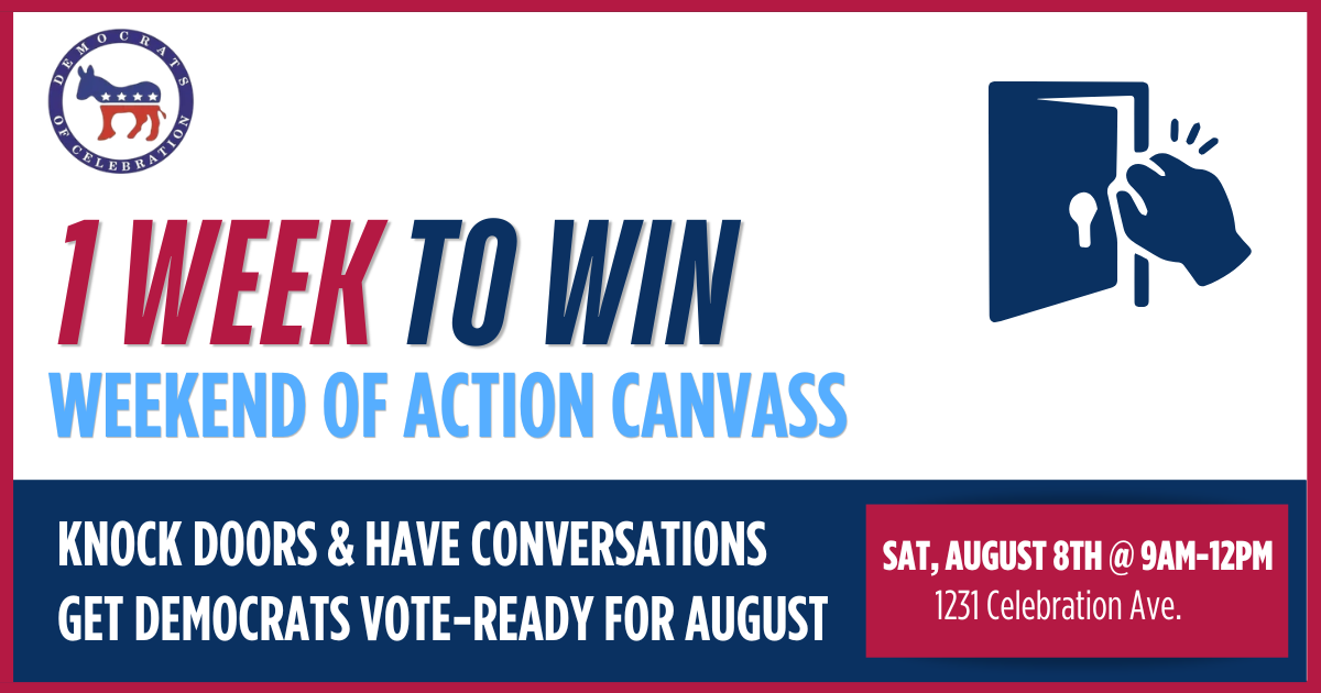 WOA Canvass: Democrats of Celebration