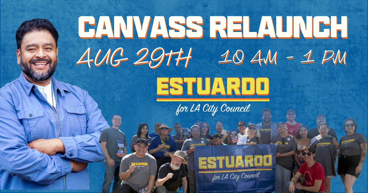 August 29th: Canvass @ South Park