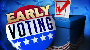 OUTSIDE POLL GREETING - MIDTERM EARLY VOTING in NORTH PORT