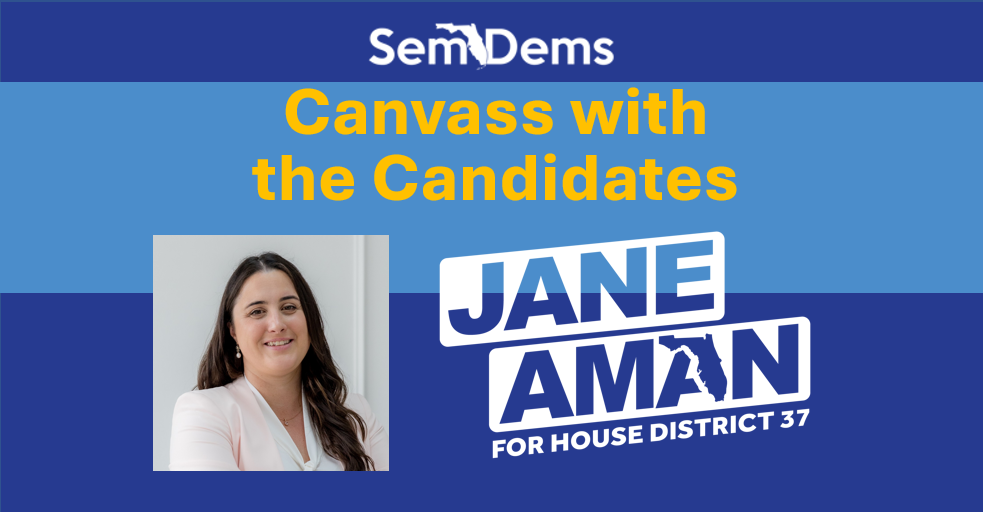 Canvass with the Candidates Jane Aman