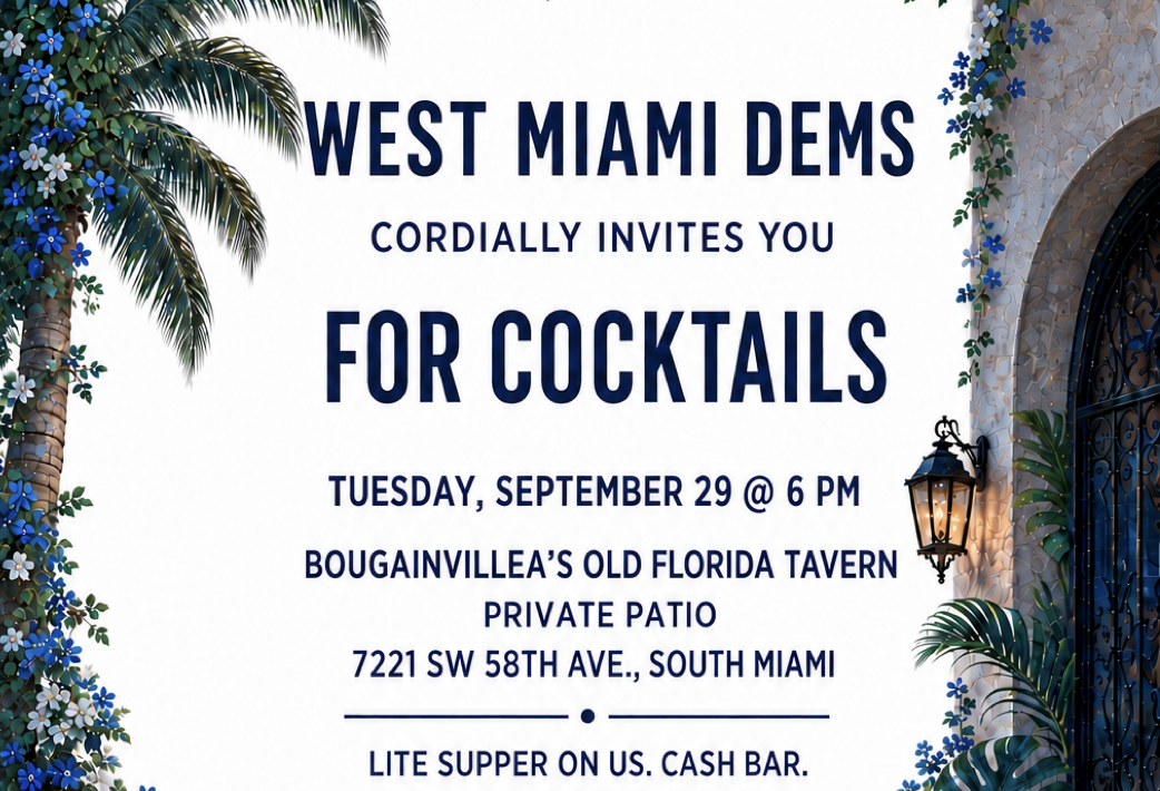 West Miami Dems Cocktail Party