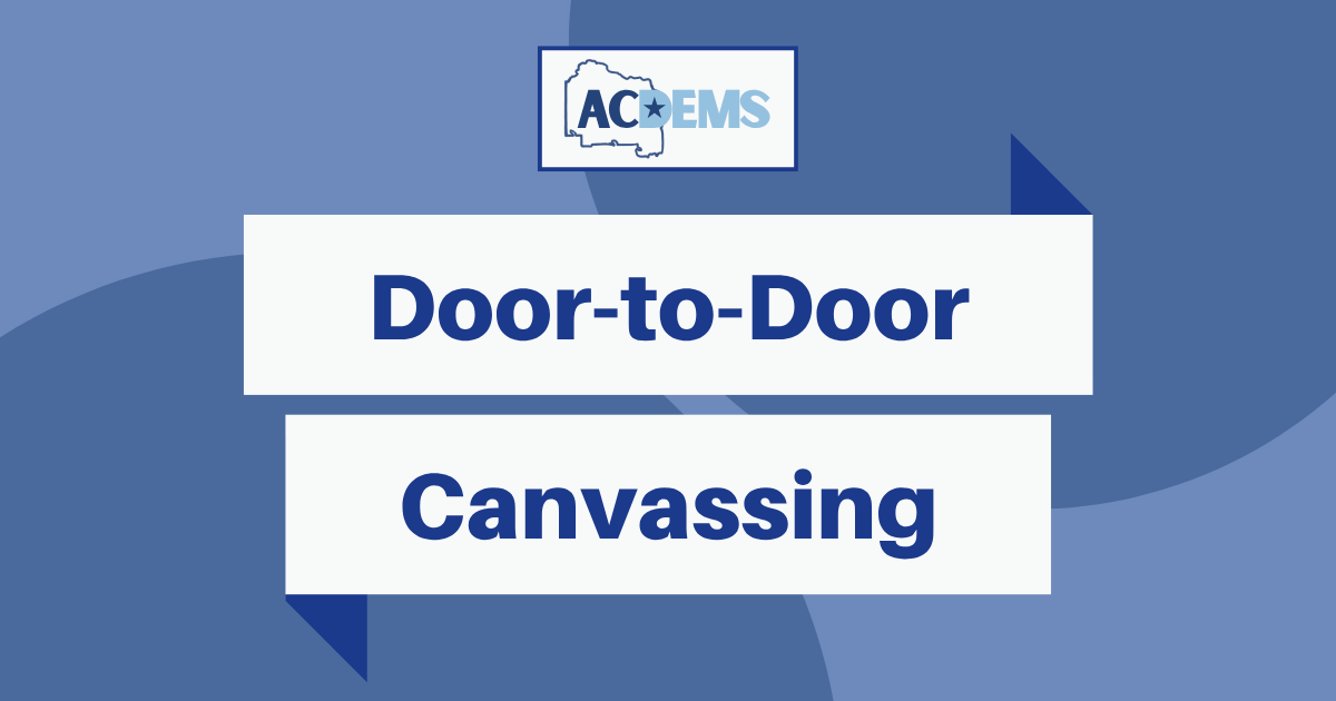 GOTV Door-to-Door Canvassing