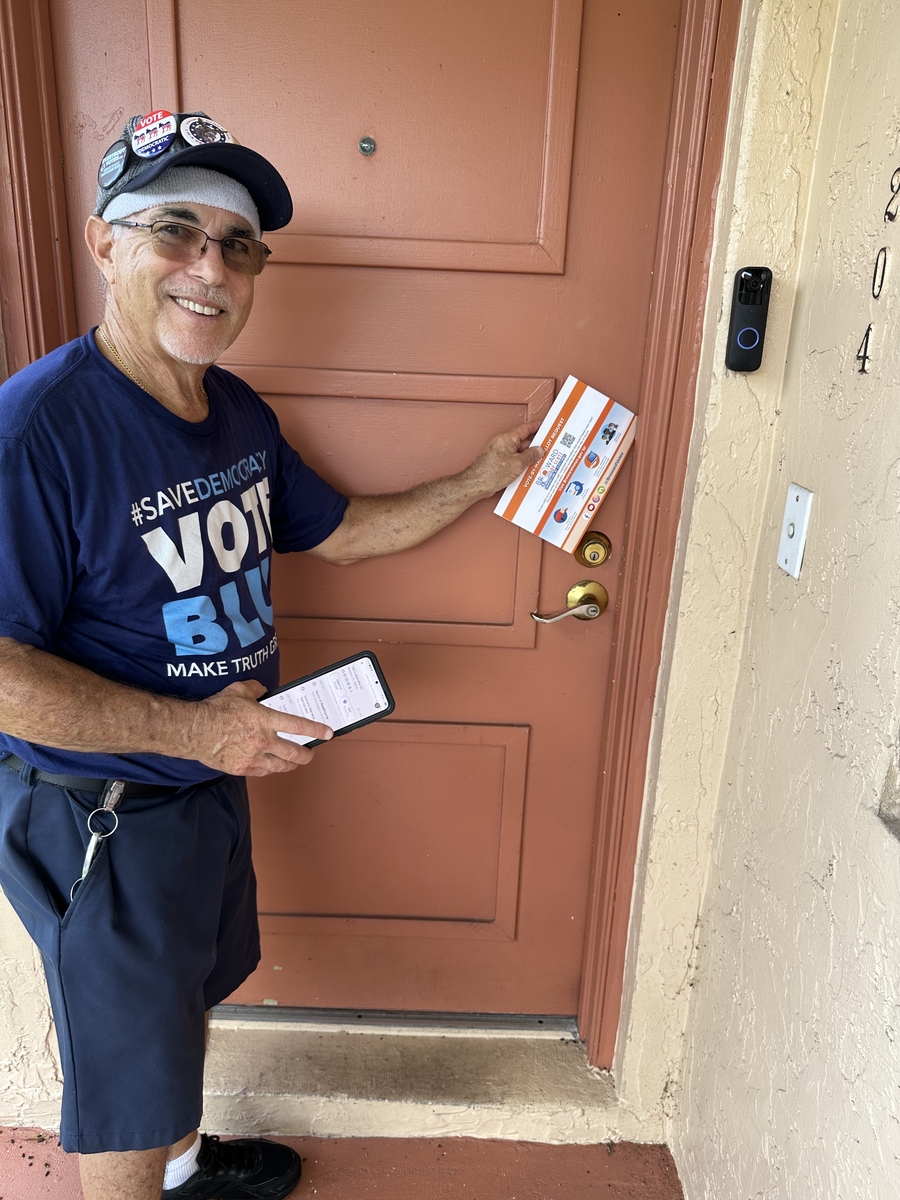 Canvassing Sat., 09-05-26, 8:30 am to 10:30am in Sunrise