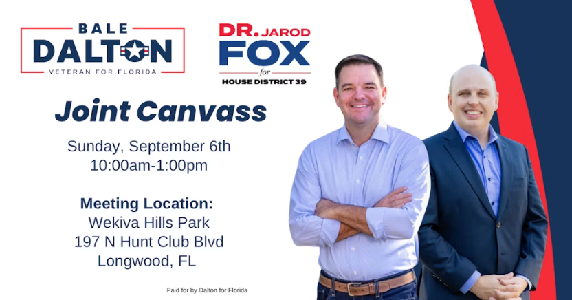 Canvass with Bale Dalton for Congress and Jarod Fox for HD-39