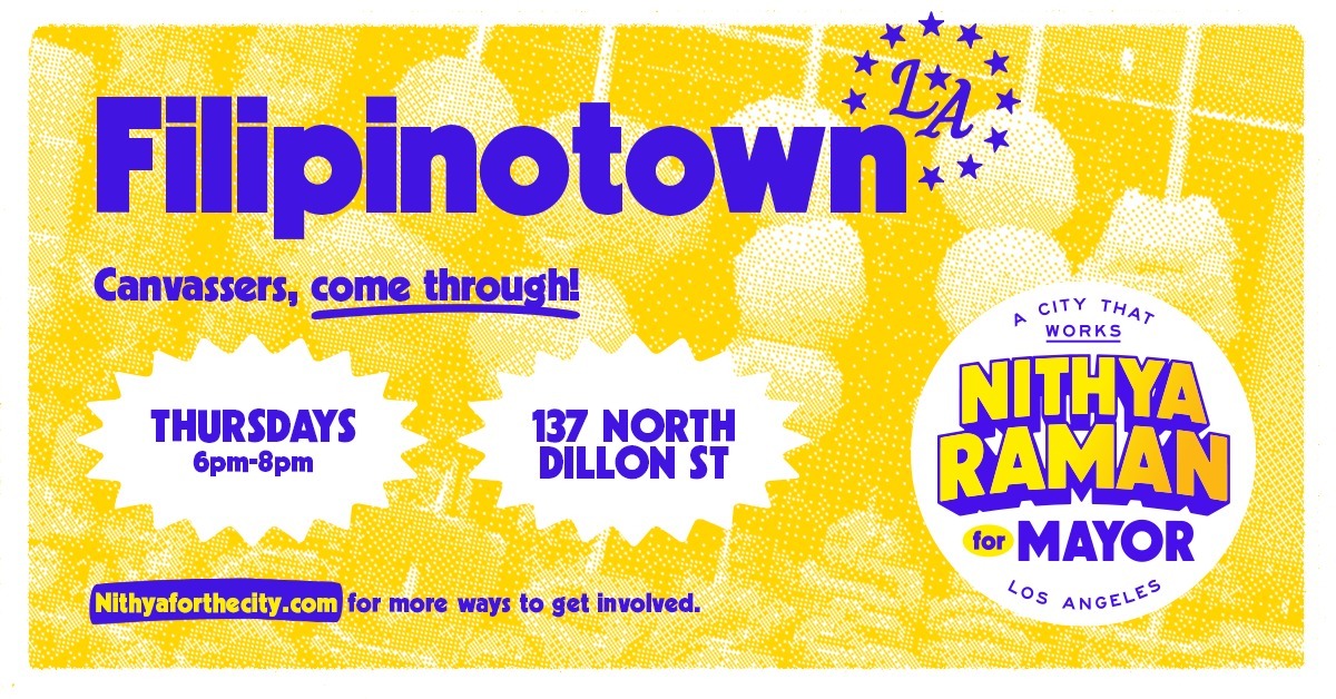 Filipinotown Canvass - Thursday 6PM
