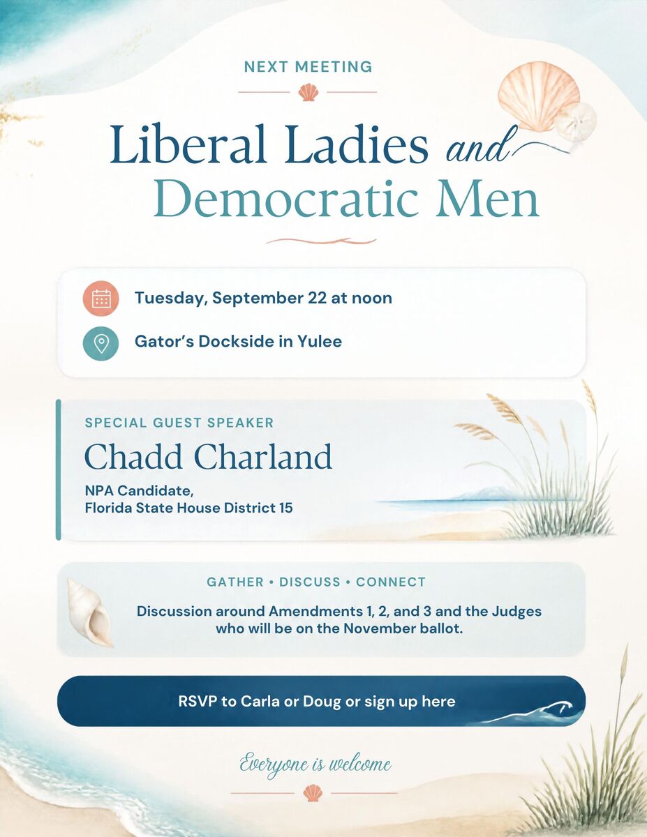 Liberal Ladies and Democratic Men Luncheon