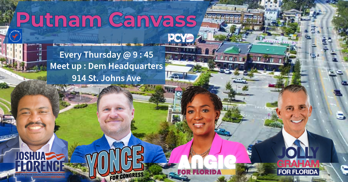 Young Dem Canvassing for Florence, Yonce, Nixon, and Jolly