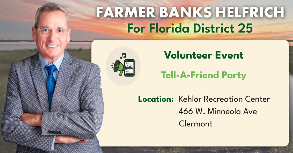 Farmer Banks Tell-A-Friend Party