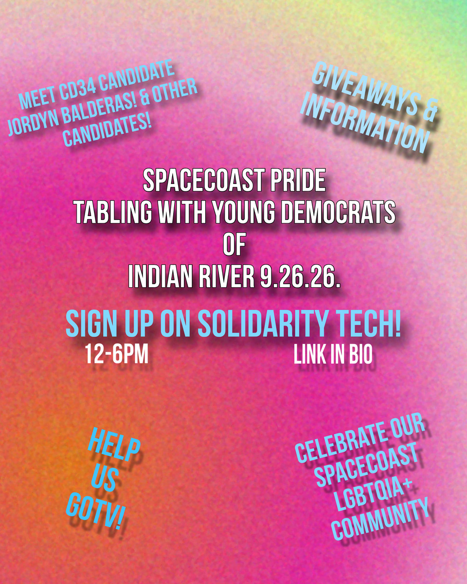 Young Democrats Tabling @ SpaceCoast Pride!
