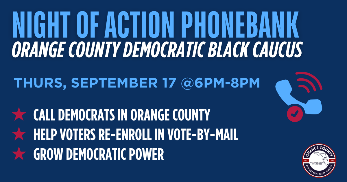 Night of Action Phonebank: OC Democratic Black Caucus