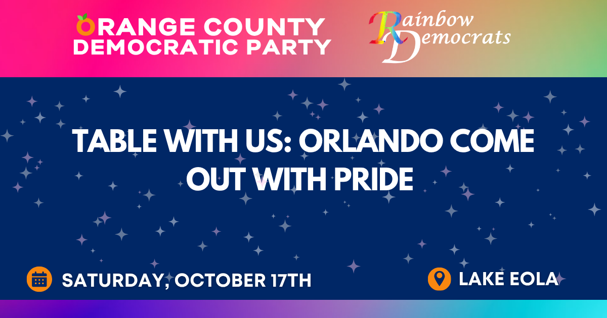 Table with Us: Orlando Come Out With Pride Parade