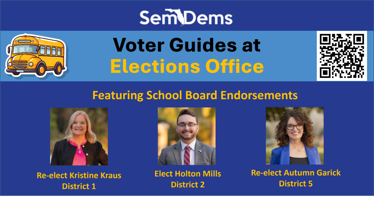 Voter Guides at the  Supervisor of Elections (SOE) Copy