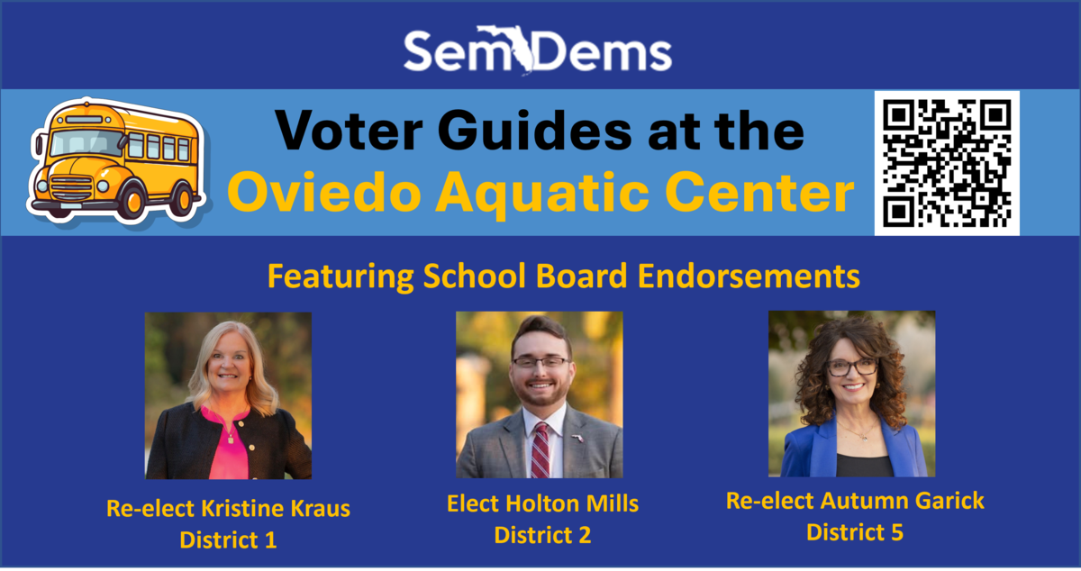 Voter Guides at the Oviedo Aquatic Center