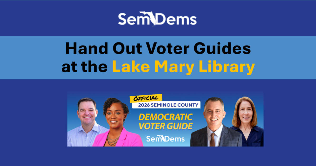 Voter Guides at the Lake Mary Library