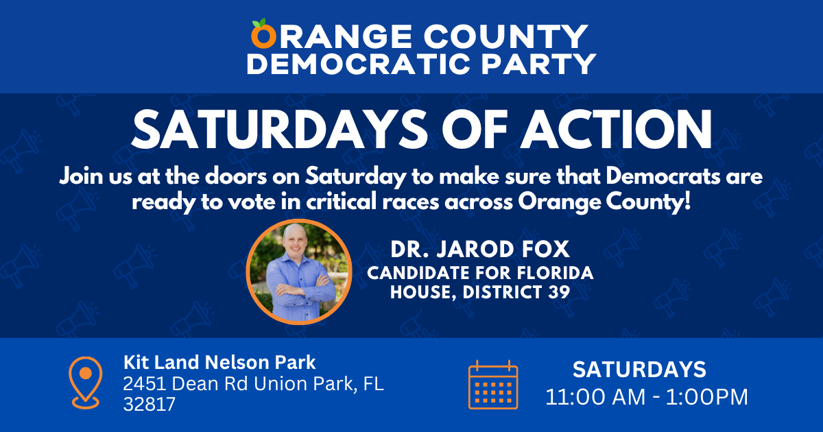 Joint Canvass with Dr. Jarod Fox