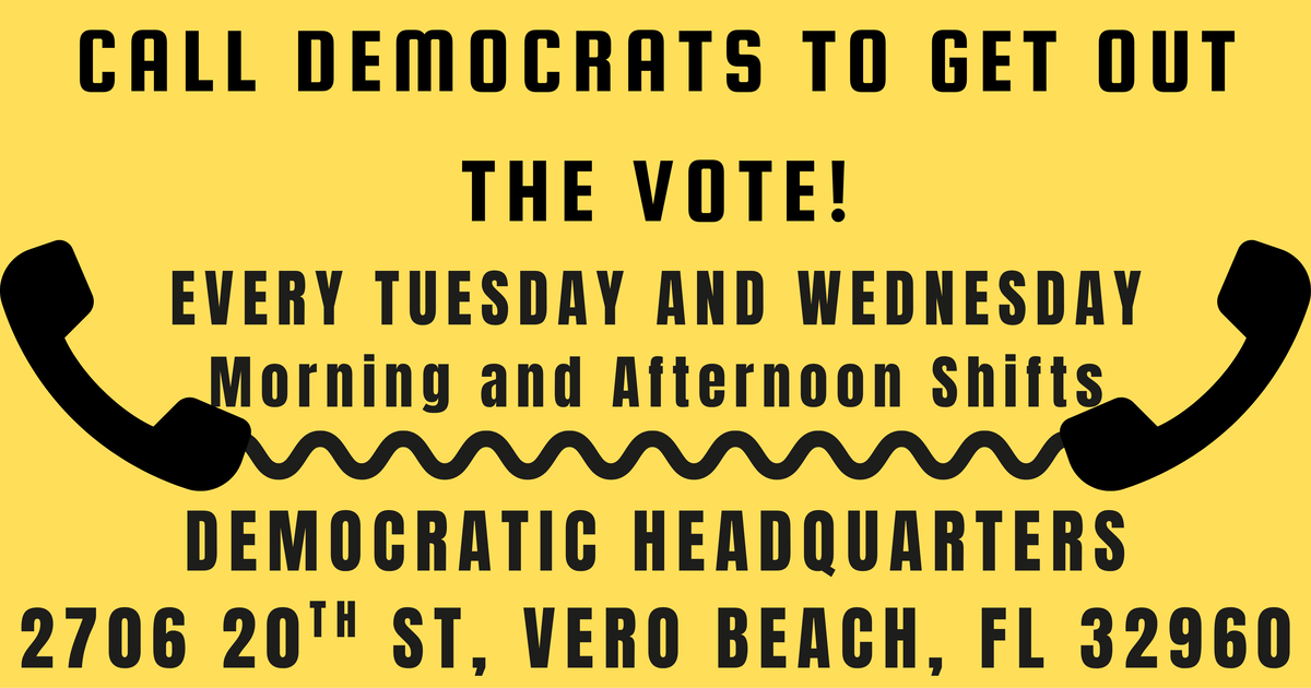 Weekly Phonebanking with the Democrats of Indian River