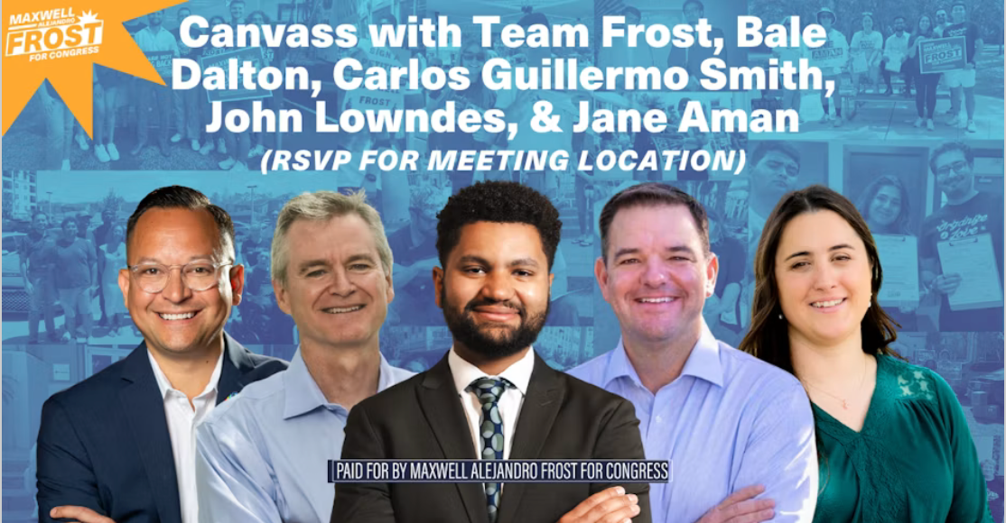 Canvass with Team Frost, Bale Dalton, Carlos Guillermo Smith, John Lowndes, & Jane Aman