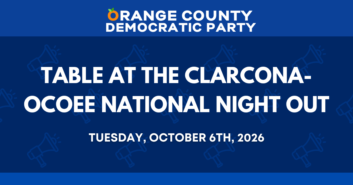 Table at Clarcona-Ocoee National Night Out