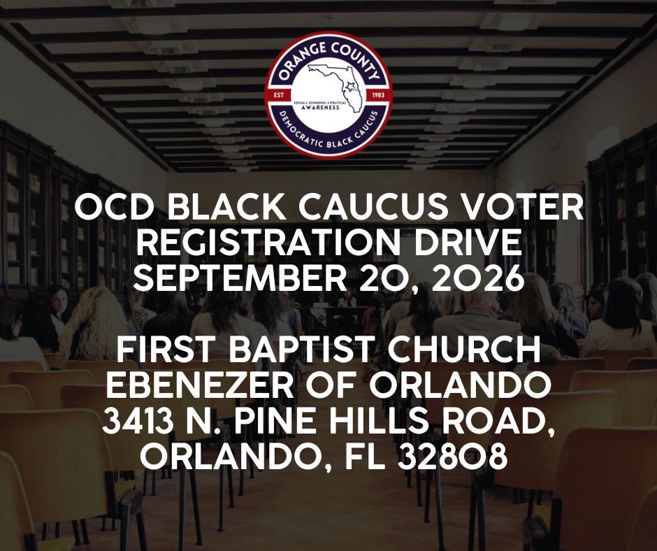 Orange County Democratic Black Caucus Voter Registration Drive Se