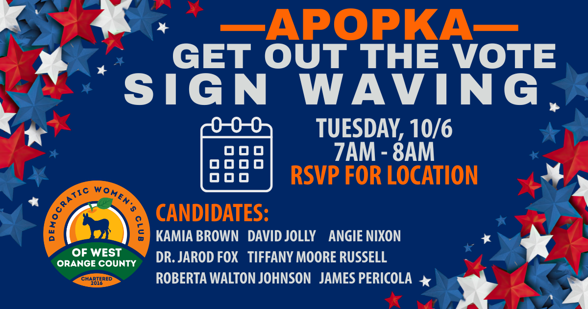 Apopka | West Orange GOTV Sign Waving