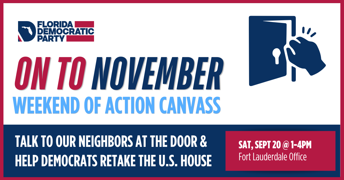 CD25 Neighborhood Doors Canvass for Moskowitz (Broward)